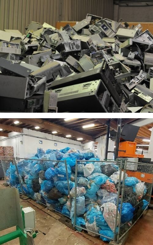 in-house and customer recycling
